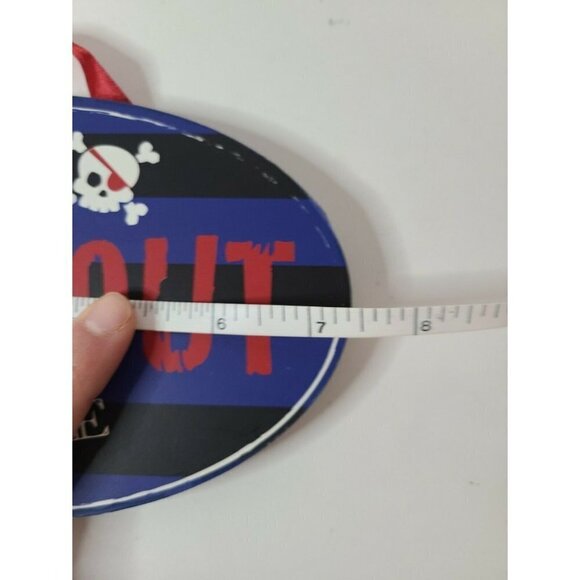 BOYS Room Door Sign "Keep Out Beware" 7.4" x4.5" - Picture 5 of 6